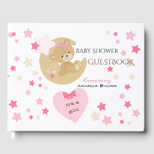 Teddy Bear Liebe Baby Girl Dusche Gästebuch