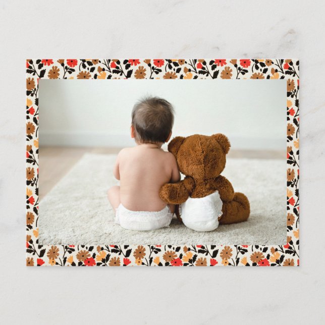 Teddy Bear Liebe Postcard-Vorlage Postkarte (Vorderseite)