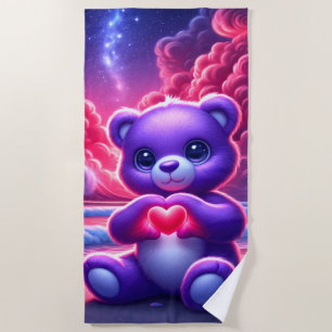 Teddy Bear Liebe Strandtuch