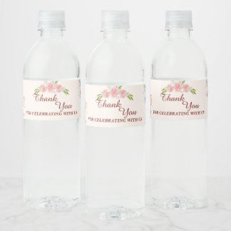 Teddy Bear Merci bébé Show Water Bottle Étiquette