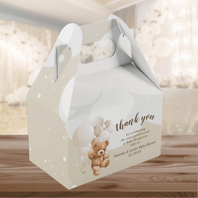 Teddy Bear mit Balloons Gefallen Box Geschenkschachtel (Von Creator hochgeladen)