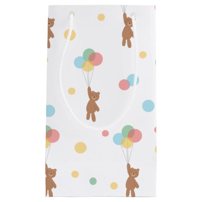 Teddy Bear mit Balloons  Kleine Geschenktüte (Vorderseite)