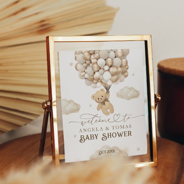 Teddy Bear mit Balloons Willkommensdusche Poster (Von Creator hochgeladen)