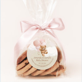 Teddy Bear mit Blush Pink Balloons Sticker