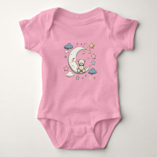 Teddy Bear Moon Baby Strampler