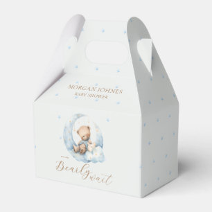 Teddy Bear Moon Bearly Wait Baby Dusche Geschenkschachtel