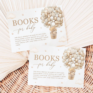 Teddy Bear Neutral Baby Shower Buchanfrage Begleitkarte
