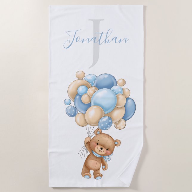 Teddy Bear Niedliche Badetücher für Kinder! Strandtuch (Vorderseite)