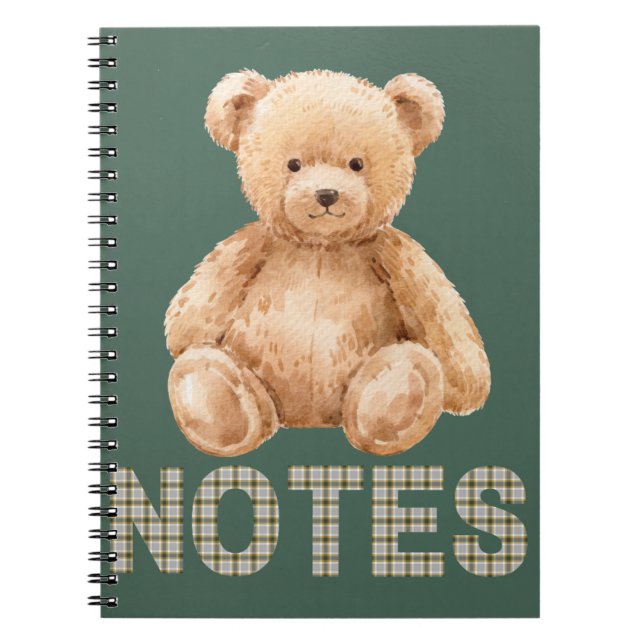 Teddy Bear Notebook Notizblock (Vorderseite)