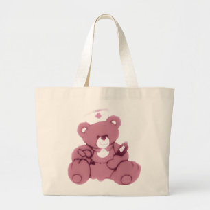 Teddy Bear Nurve in Pink Jumbo Stoffbeutel