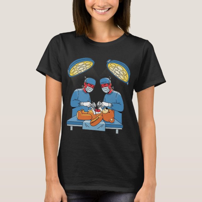 Teddy Bear Operation Minimalistisch Desigter T - S T-Shirt (Vorderseite)
