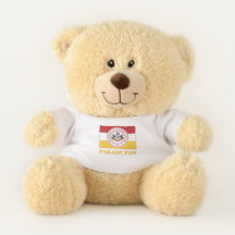 * TEDDY BEAR "Parade Fan"- 3 SIZES W/PMC-Logos