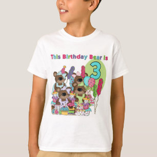 Teddy Bear Party 3e Anniversaire Tshirts et cadeau