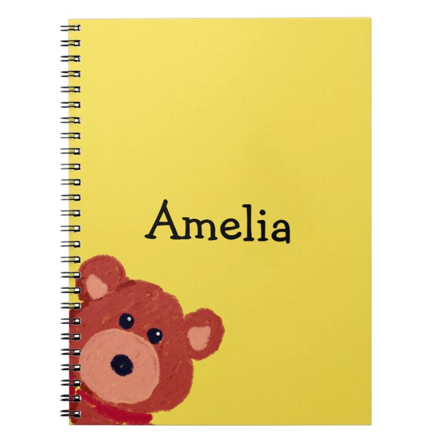Teddy Bear Personalisiert Notizblock (Vorderseite)