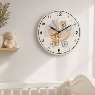 Teddy Bear Personalisierte Acryl Wall Clock Große Wanduhr