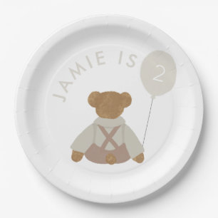 Teddy Bear Picnic Baby Birthday Pappteller