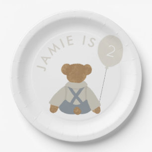 Teddy Bear Picnic Baby Birthday Pappteller