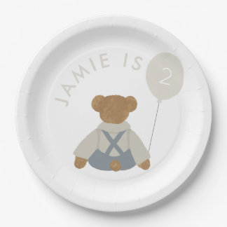 Teddy Bear Picnic Baby Birthday Pappteller
