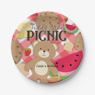 Teddy Bear Picnic Summer Birthday Party Custom Pappteller