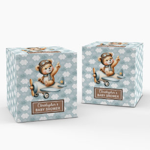 Teddy Bear Pilot Baby Showbox Geschenkschachtel