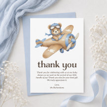 Teddy Bear Pilot Boy Baby Dusche