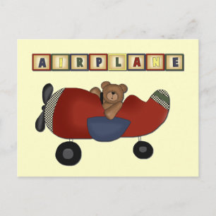Teddy Bear Pilot Tshirts und Geschenke Postkarte