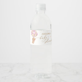 Teddy Bear Pink Balloons Babydusche