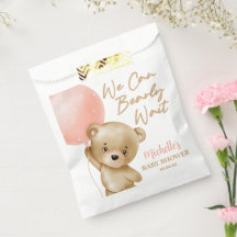 Teddy Bear Pink wir können frühzeitig abwarten Bab