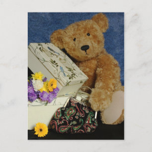 Teddy Bear Post Card von Moonlake Designs Postkarte