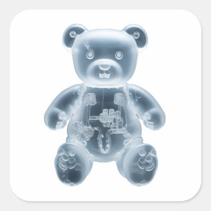 Teddy Bear: RBT Quadratischer Aufkleber