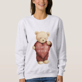 Teddy Bear Red Heart Sweatshirt