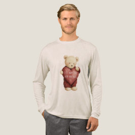 Teddy Bear Red Heart Tri-Blend Shirt