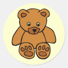 Teddy Bear Runder Aufkleber
