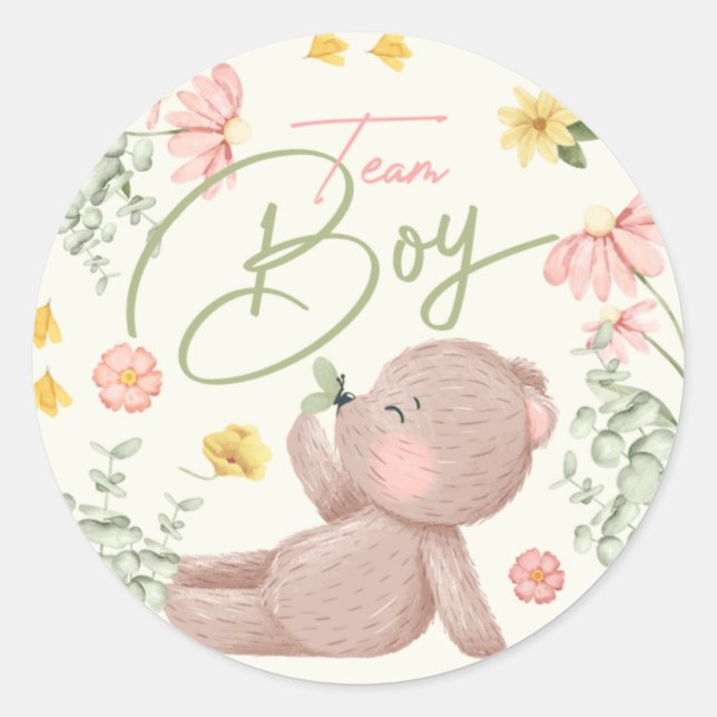 Teddy Bear Sexe Reveillez Stickers Équipe Garçon (Devant)