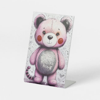 Teddy Bear Sockelschild