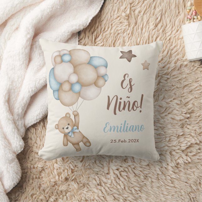 Teddy Bear Spanish Baby Showboy Kissen (Decke)