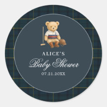 Teddy Bear Sport Navy Blue Baby Dusche