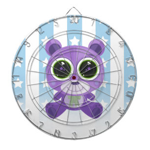 Teddy Bear - Star Eye Lila Dartscheibe