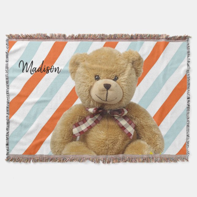 Teddy Bear Throw Blanket Decke (Vorderseite)