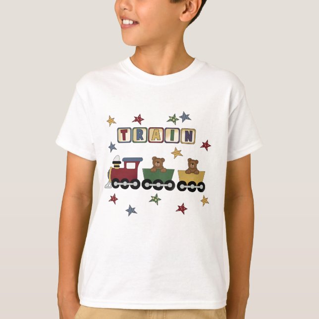 Teddy Bear Train Tshirts et cadeaux (Devant)