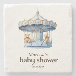 Teddy Bear Twin Boy Babydusche Untersetzer