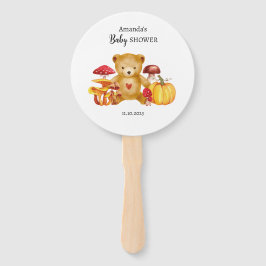 Teddy Bear und Mushroom Wonderland Fächer
