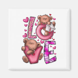 Teddy Bear Valentine Liebe Western Valentinstag Magnet