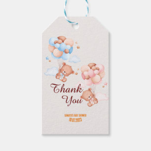 Teddy Bear Vielen Dank Baby Dusche Geschenkanhänger