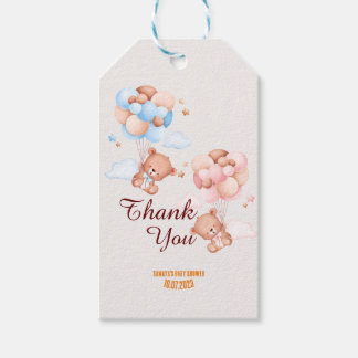 Teddy Bear Vielen Dank Baby Dusche Geschenkanhänger