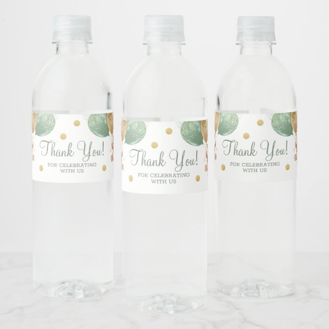 Teddy Bear Vielen Dank Baby Dusche Wasserflasche L (Flaschen)