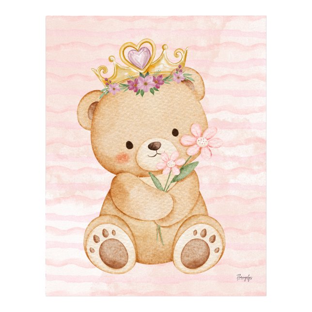 Teddy bear wall art poster My Princess (Teddy bear wall art poster My Princess)