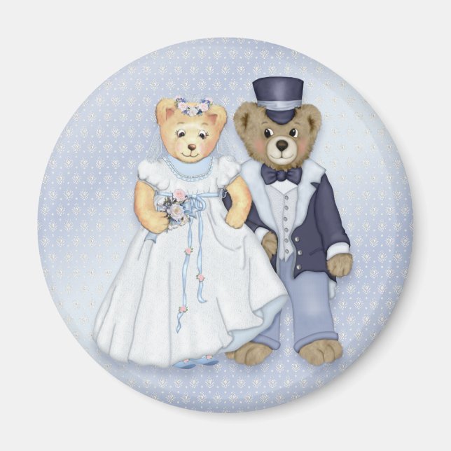 Teddy Bear Wedding - Anpassen Magnet (Vorne)