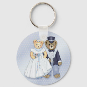 Teddy Bear Wedding - Anpassen Schlüsselanhänger