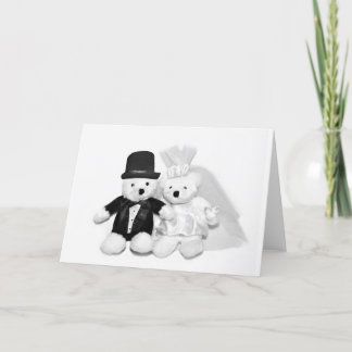 Teddy Bear Wedding Karte